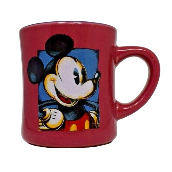 Disney Fuchsia Mickey Mouse Ceramic 14 oz. Coffee Mug - Picture 1 of 6